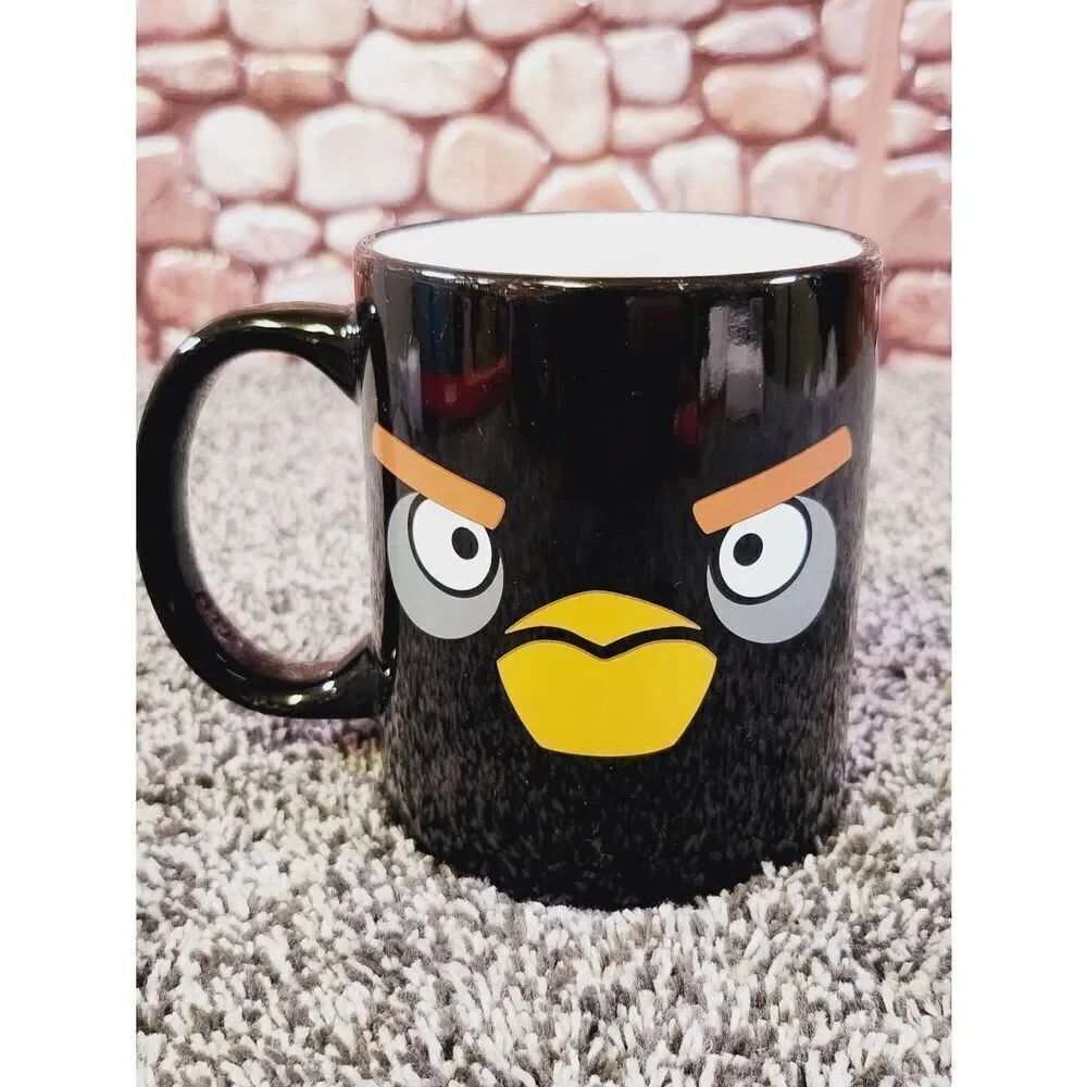 Angry Birds Collectible Coffee Cup | 2-Sided Black Mug | 2009-2012 by Rovio